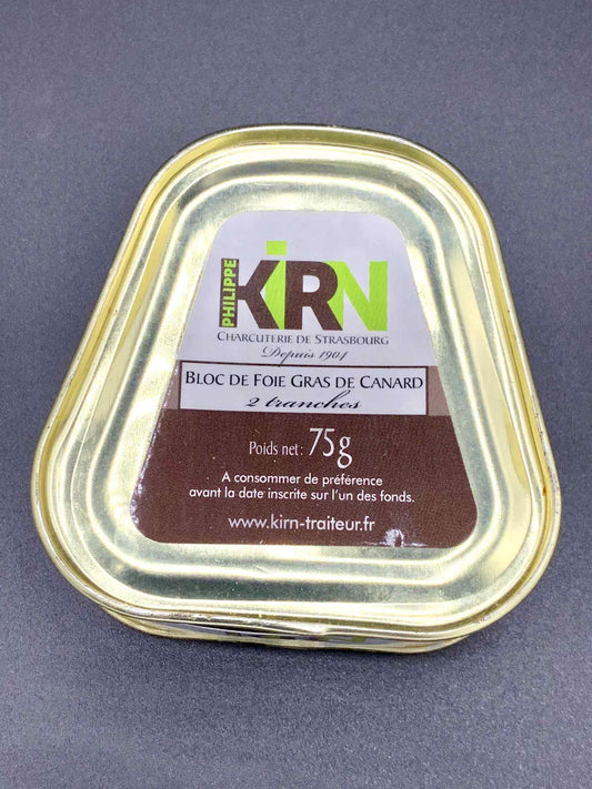 Foie gras de canard 2 tranches 75g