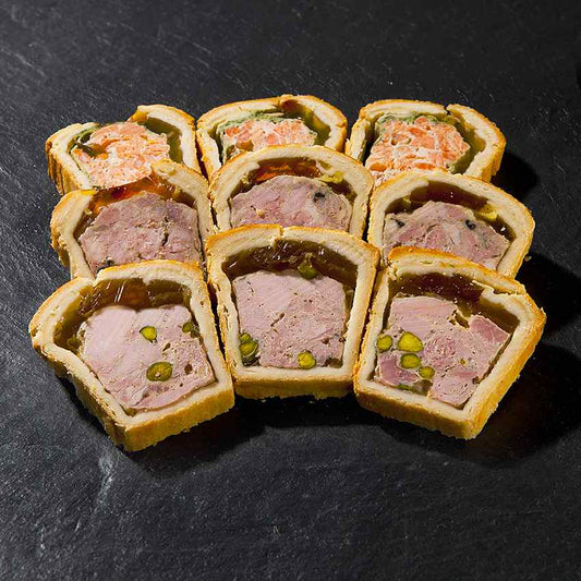 Mini tranche à la viande au vin blanc